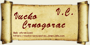 Vučko Crnogorac vizit kartica